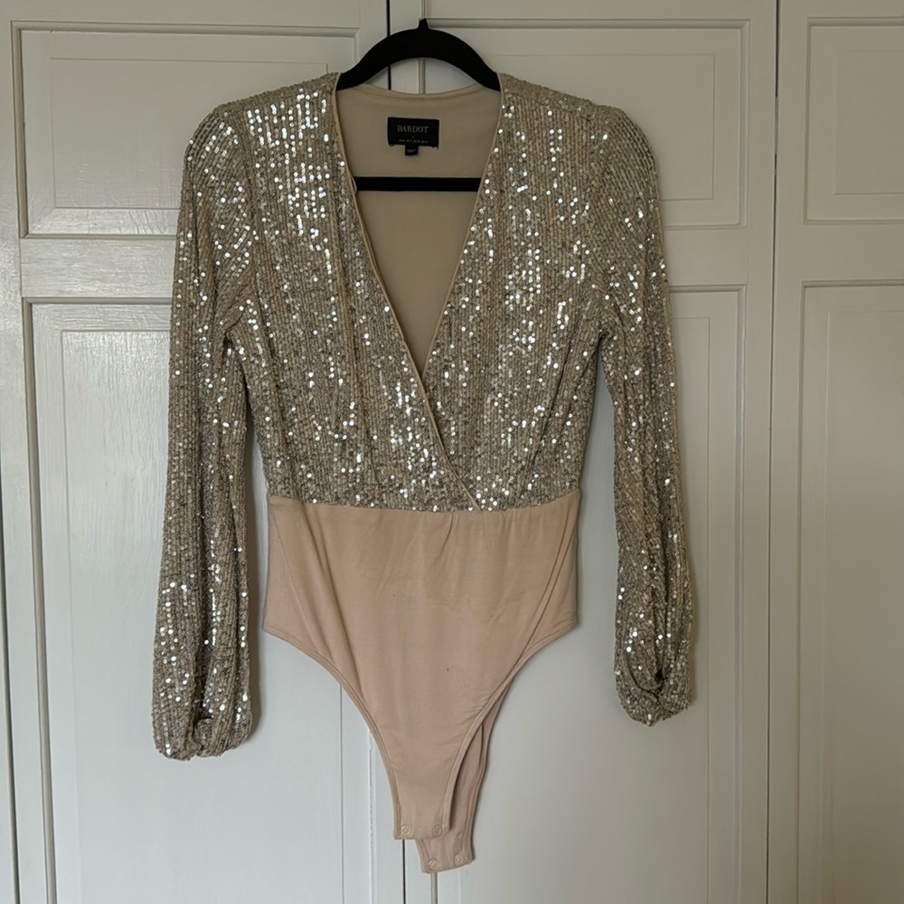 Sequined bodysuit